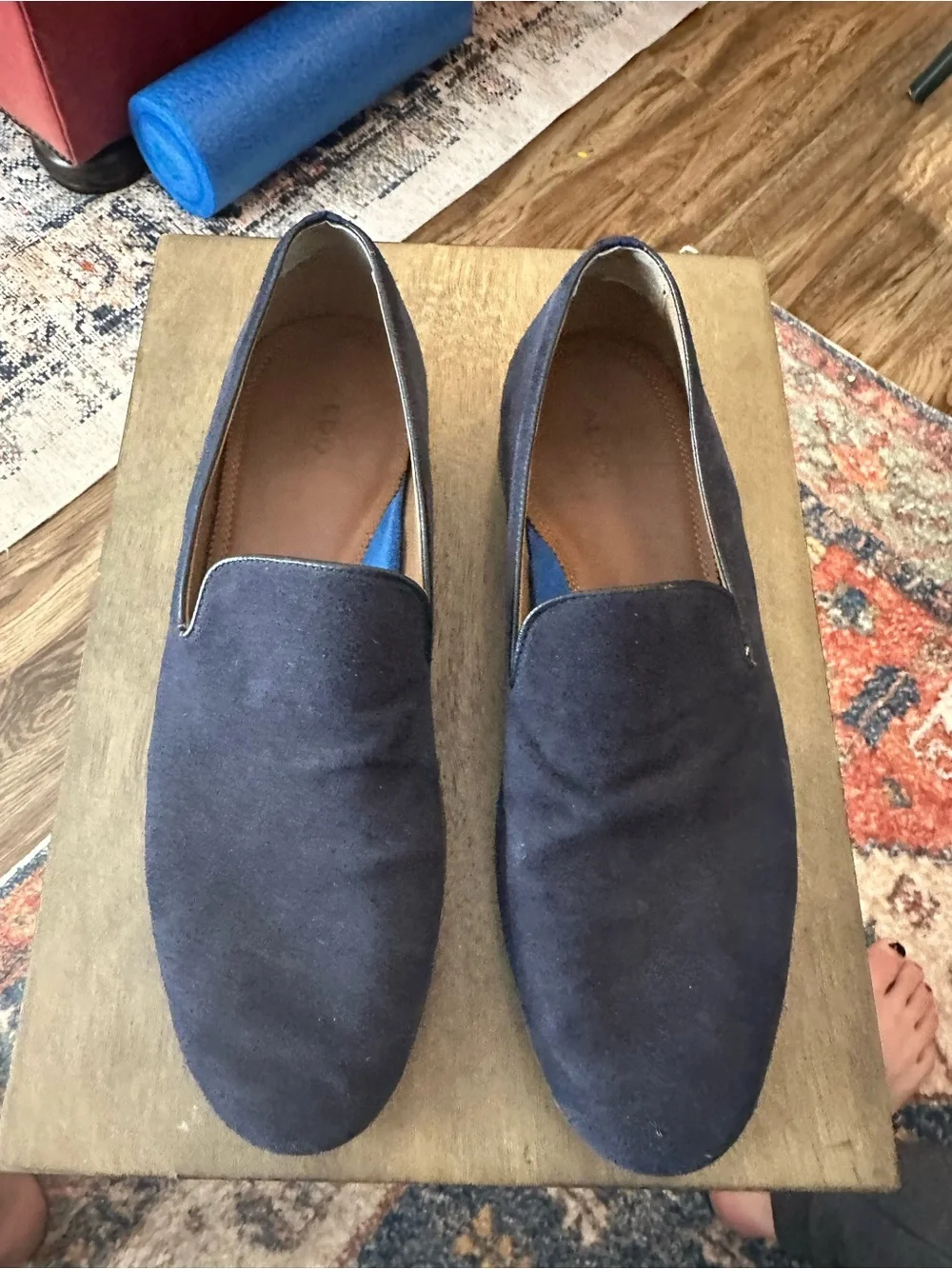 ALDO Tralisien Men's Navy Suede Loafer